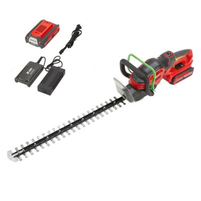 Image showing  24 in. 40V Cordless Brushless Hedge Trimmer with Charger and Battery, Multicolor