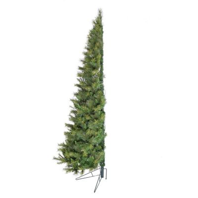 Christmas Time 6.5 ft. Pre-Lit Half-Style Artificial Christmas Tree, Warm White LED Lights