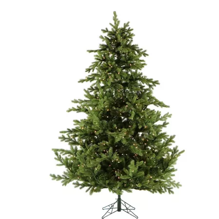 Christmas Time 7.5 Foot Virginia Christmas Tree with Smart String Lights Artificial Christmas Trees