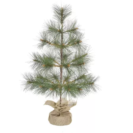 Fraser Hill Farm 3 Foot Christmas Tree with Burlap Sack Artificial Christmas Trees