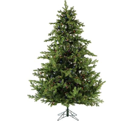 Fraser Hill Farm 6.5 ft. Pre-Lit Foxtail Pine Artificial Christmas Tree, Multicolor LED Lights