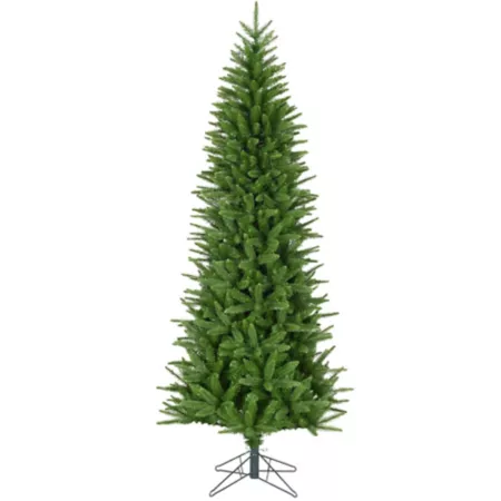 Fraser Hill Farm 7.5 ft Winter Falls Slim Figure Christmas Tree Artificial Christmas Trees