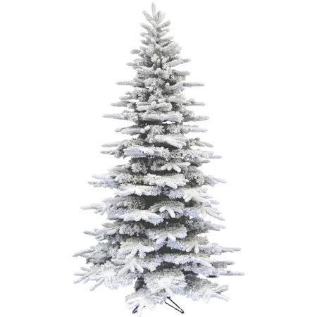 Fraser Hill Farm 12-Foot Flocked Pine Valley Christmas Tree Artificial Christmas Trees