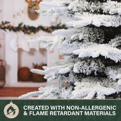 Image showing  9 ft. Flocked Pine Valley Artificial Christmas Tree