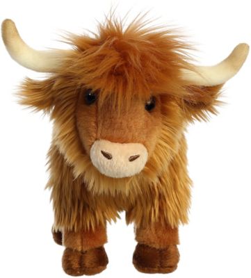 Image showing  Toy Highland Cattle Stuffed Animal, 10 in.