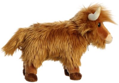 Image showing  Toy Highland Cattle Stuffed Animal, 10 in.