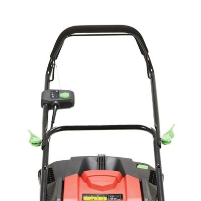 Image showing  16 in. 40V Cordless Electric Brushless Hand Push Lawn Mower, Charger and Battery Included, Multicolor