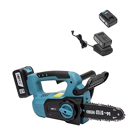 Henx 8 in. 20V Cordless Chainsaw, Charger and Battery Included