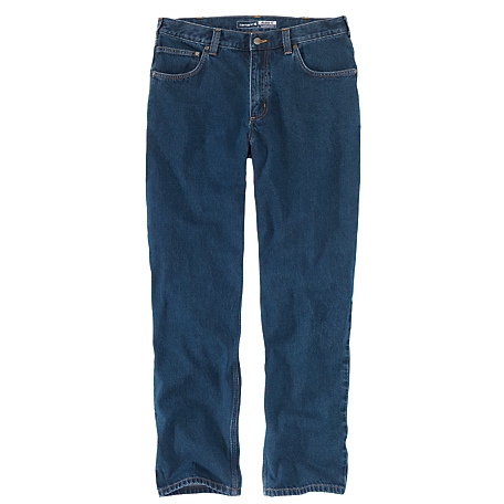 Carhartt Pants Mens 34 x 30 Blue Denim 5-Pocket Relaxed Fit Medium