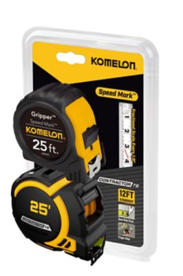 Komelon 25 ft. Contractor TS Tape Measure with 25 ft. Speedmark Gripper