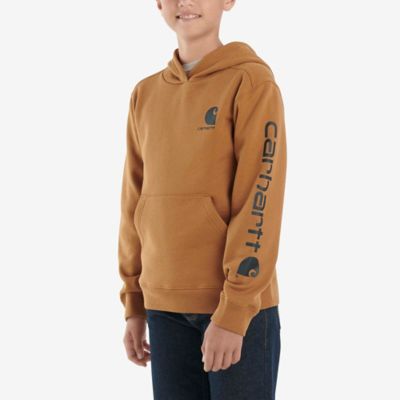 Image showing 1 th Carhartt Boys' Long-Sleeve Graphic Fleece Hoodie