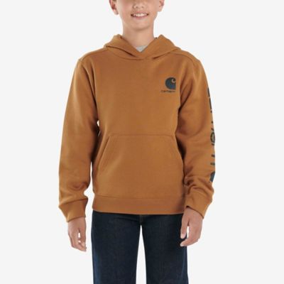 Image showing 0 th Carhartt Boys' Long-Sleeve Graphic Fleece Hoodie
