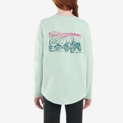 Carhartt Girls' Prosperous Landscape Crew Neck Long-Sleeve T-Shirt