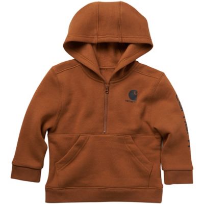 Carhartt Boys' Long-Sleeve Half-Zip Sweatshirt