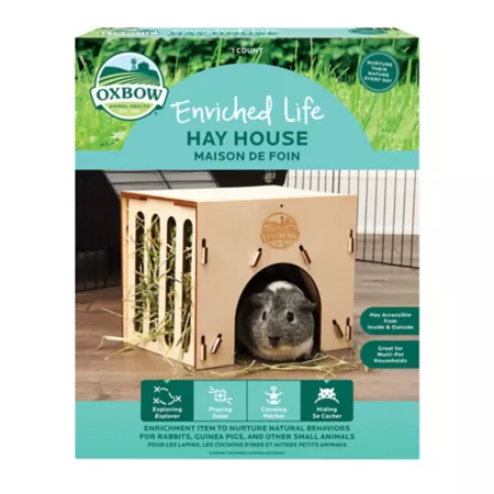 Oxbow Animal Health Enriched Life Hay House for Small Animals Small Pet Tunnels