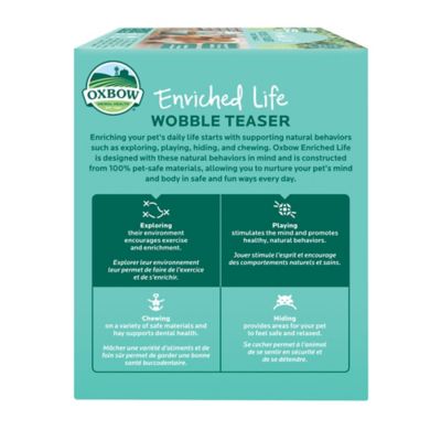 Image showing  0.5-Cup Enriched Life Wobble Teaser Plastic Small Animal Feeder