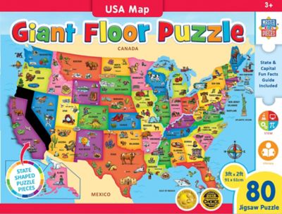 Masterpieces USA Map Floor Puzzle