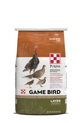 Purina Layer Crumbled Game Bird Feed, 40 lb. Bag