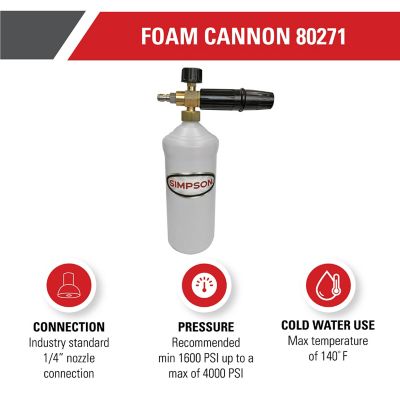 Image showing  4,000 PSI Pressure Washer Foam Cannon