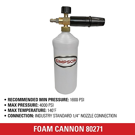 SIMPSON 4,000 PSI Pressure Washer Foam Cannon at Tractor Supply Co.