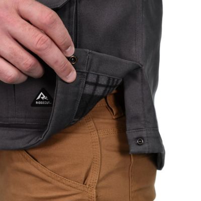 Image showing 6 th Ridgecut Men's Quilted Fleece-Lined Super-Duty Sanded Duck Vest, Grey