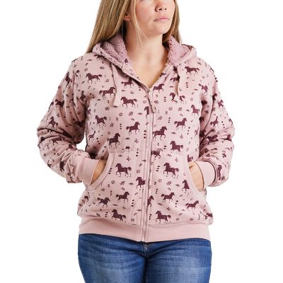 Blue Mountain Women's Sherpa-Lined Fleece Hoodie