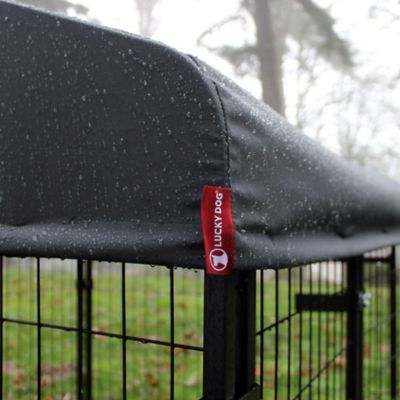 Image showing  Villa Canopy Pet Kennel Cover, 4 ft. x 8 ft., Steel Grey