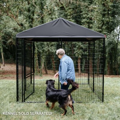 Image showing  Executive Canopy Pet Kennel Cover, 8 ft. x 8 ft., Steel Grey