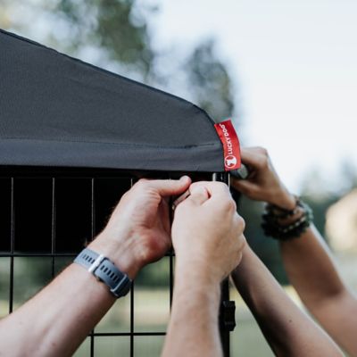 Image showing  Executive Canopy Pet Kennel Cover, 8 ft. x 8 ft., Steel Grey