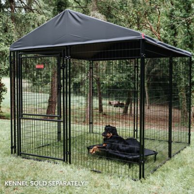 Image showing 6 th Lucky Dog Executive Canopy Pet Kennel Cover, 8 ft. x 8 ft., Steel Grey