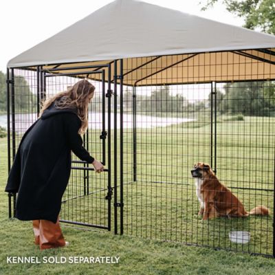 Image showing  Presidential Canopy Pet Kennel Cover, 10 ft. x 10 ft., Khaki