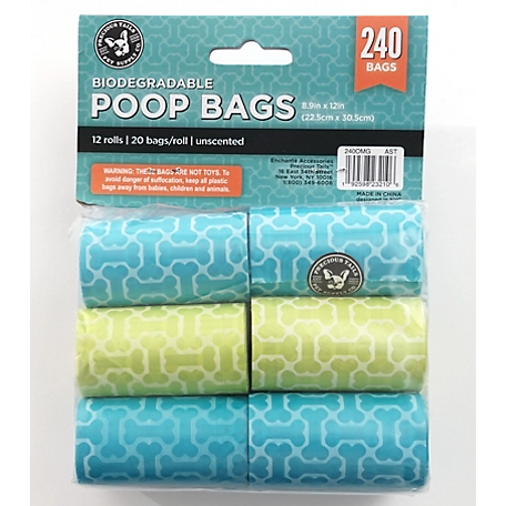 Precious Tails Biodegradable Dog Poo Bags, 240 ct.