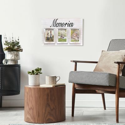 Image showing  4 in. x 6 in. 3-Photo Collage Picture Frame, Memories