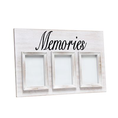 Image showing  4 in. x 6 in. 3-Photo Collage Picture Frame, Memories