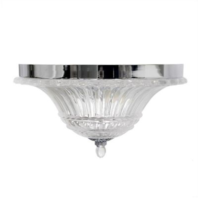 Lalia Home 2-Light Blossom Flush-Mount Glass Ceiling Light