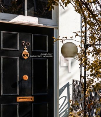 Image showing  6 in. Bronze Smooth Acrylic Globes, 3.24 in. Outside Diameter, Screw Neck, 4-Pack