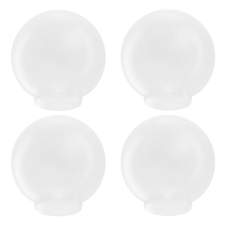 SOLUS 6 in. VC Frost Smooth LD Acrylic Globes, 3.24 in. Outside Diameter, Screw Neck, 4-Pack