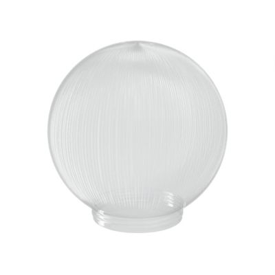 Image showing 1 th SOLUS 6 in. Clear Prismatic Acrylic Diameter Globes, 3.24 in. Outside Diameter, Screw Neck, 4-Pack