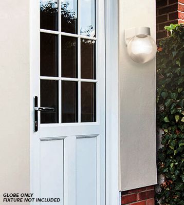 Image showing 2 th SOLUS 6 in. Clear Prismatic Acrylic Diameter Globes, 3.24 in. Outside Diameter, Screw Neck, 4-Pack