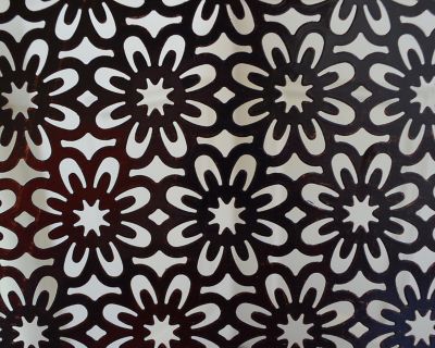 Image showing  Metal Garden Rocking Chair, Includes Light Tan Cushions