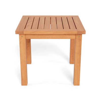 Tortuga Outdoor Jakarta Square Teak Outdoor Side Table