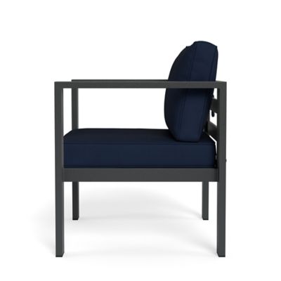 Image showing  3 pc. Lakeview Aluminum Outdoor Lounge Chair Set, Navy