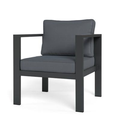 Image showing  Lakeview Aluminum Outdoor Lounge Chair, Charcoal