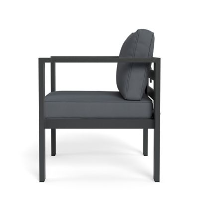 Image showing  Lakeview Aluminum Outdoor Lounge Chair, Charcoal
