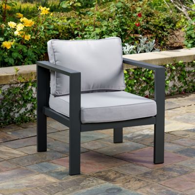 Tortuga Outdoor Lakeview Aluminum Outdoor Lounge Chair, Gray