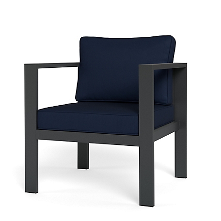 Tortuga Outdoor Lakeview Aluminum Outdoor Lounge Chair, Navy