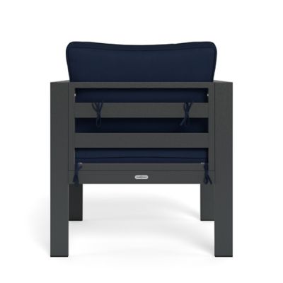 Image showing  Lakeview Aluminum Outdoor Lounge Chair, Navy
