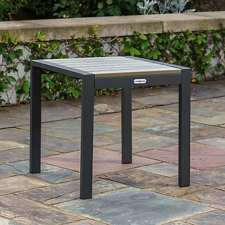 Tortuga Outdoor Lakeview Square Aluminum Outdoor Side Table