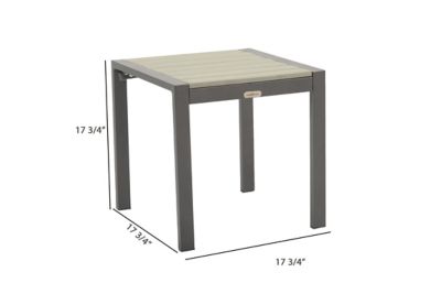 Image showing 9 th Tortuga Outdoor Lakeview Square Aluminum Outdoor Side Table