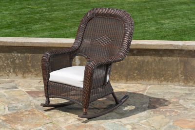 Tortuga Outdoor Sea Pines Java Wicker Outdoor Rocking Chair